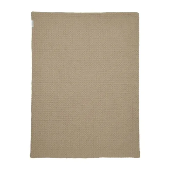 Meyco Ledikantdeken Wafel Teddy Greige 100 x 150 cm