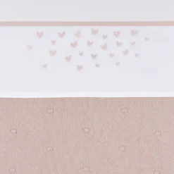 Meyco Ledikantlaken Hearts Lilac 100 x 150 cm