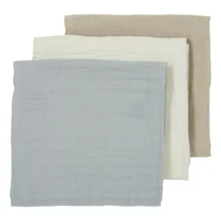 Meyco Multidoek Hydrofiel Pre-Washed Uni Offwhite/Sand/Toffee 70 x 70 cm 3-Pack
