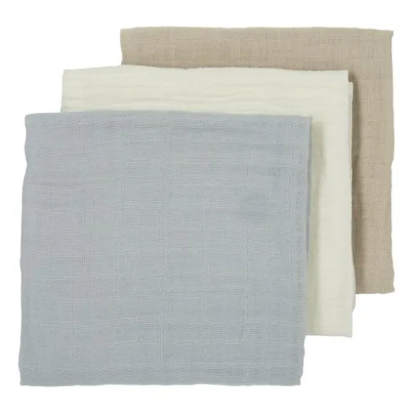 Meyco Multidoek Hydrofiel Pre-Washed Uni Offwhite/Sand/Toffee 70 x 70 cm 3-Pack