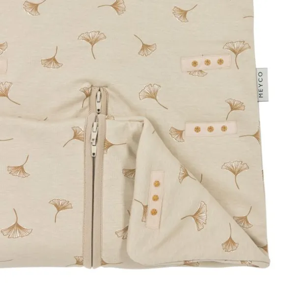 Meyco Slaapzak 4-Seizoenen Deluxe - One Size - Jersey - Ginkgo - Soft Sand