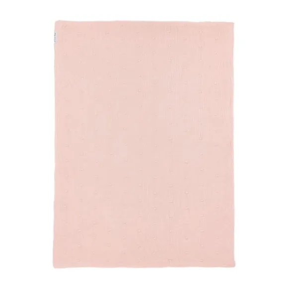 Meyco Wiegdeken Mini Knots Soft Pink Teddy 75x100cm
