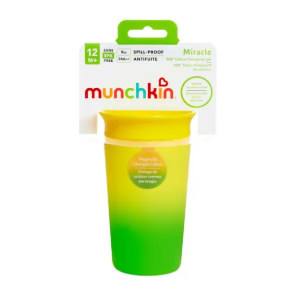 Munchkin Miracle 360 Trainer Changing Color Beker - 12mnd+ - 266ml - Yellow
