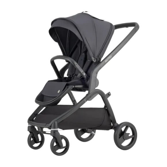 Mutsy Wandelwagen Flow Black Frame - Cognac Grip - Urban Green