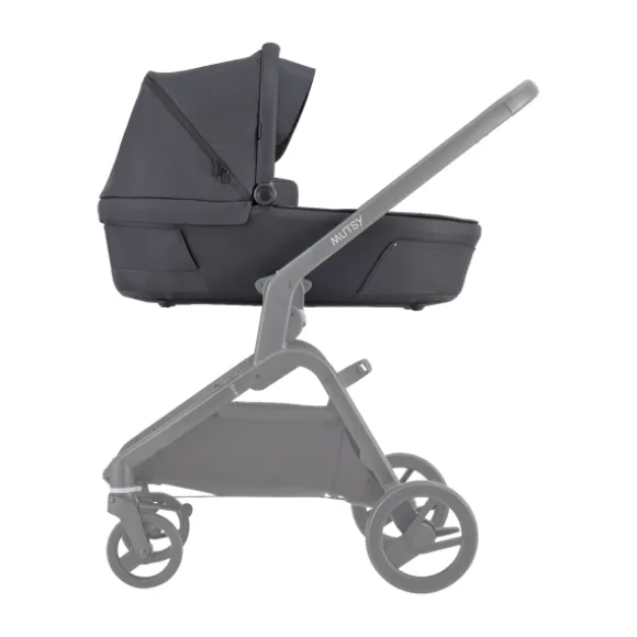 Mutsy Wandelwagen Flow Black Frame - Cognac Grip - Urban Green