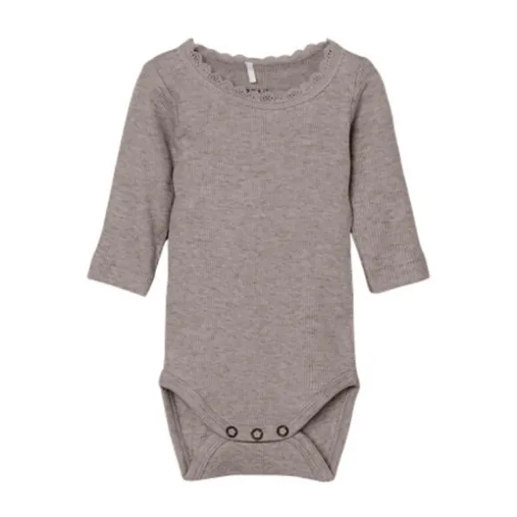 Name It Lace Romper - Kab NOOS - Satellite Melange - Maat 56