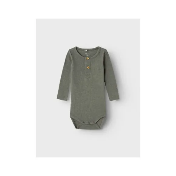 Name It Romper Kab Button Dusty Olive 62