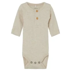Name It Romper Kab Button Peyote Melange maat 62