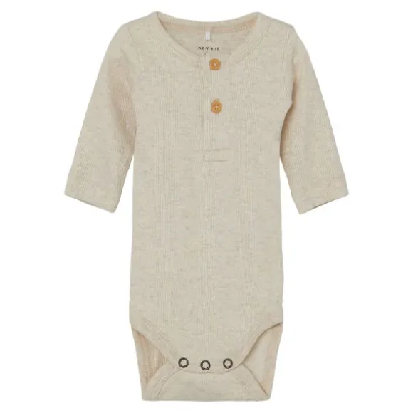 Name It Romper Kab Button Peyote Melange maat 62