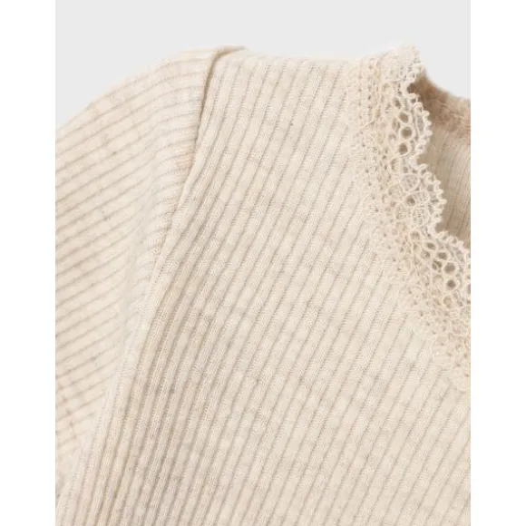 Name It Romper Kab Lace Korte Mouw Peyote Melange maat 74