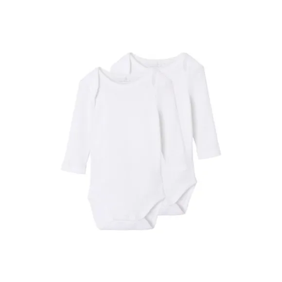 Name It Romper Needledrop 2-Pack Bright White 68