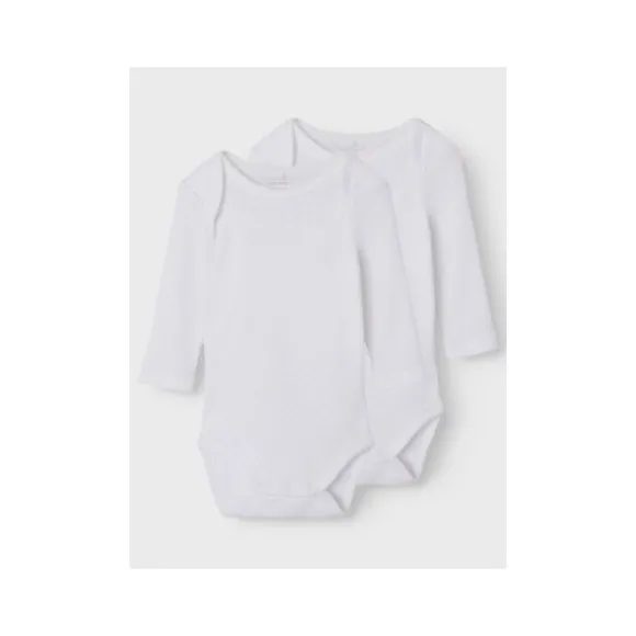 Name It Romper Needledrop 2-Pack Bright White 68