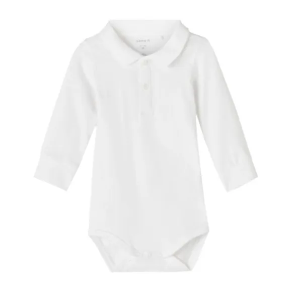 Name It Romper Polo Holger Bright White 74