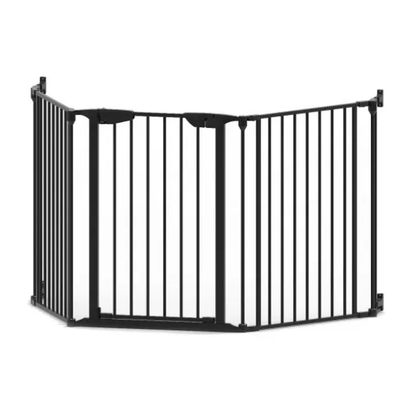 Noma 3 Panel Gate Zwart (197.5 cm)
