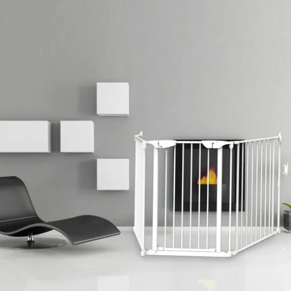 Noma 3 Panel Gate Zwart (197.5 cm)