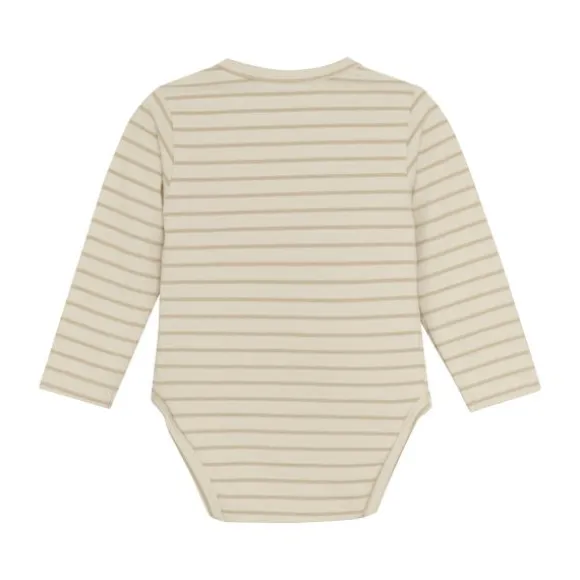 Noppies Navi Romper - Stripe - Maat 44 - Offwhite