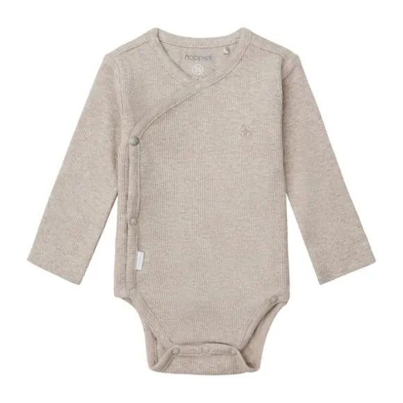 Noppies Romper Rib Nino Taupe Melange 44