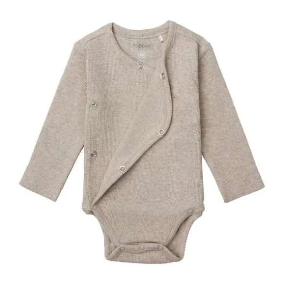Noppies Romper Rib Nino Taupe Melange 44