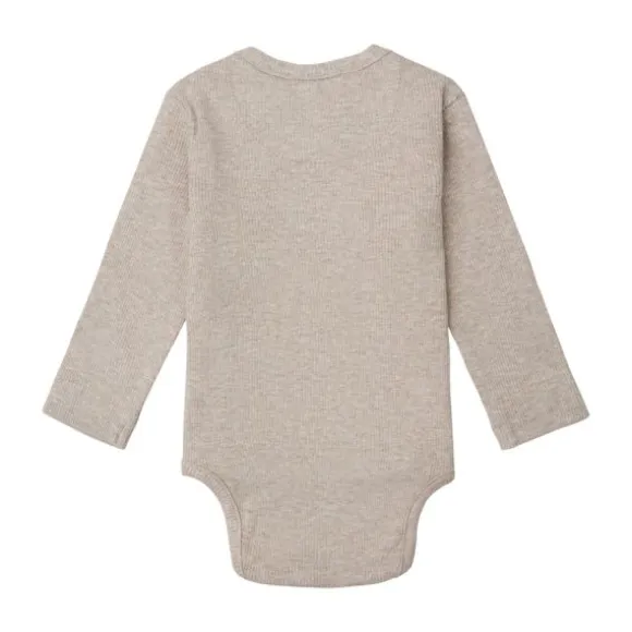 Noppies Romper Rib Nino Taupe Melange 44