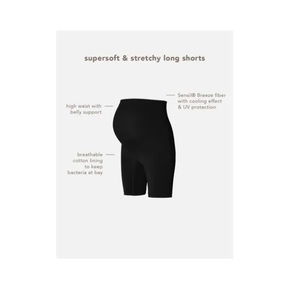 Noppies Seamless Sensil® Shorts Long Niru Black M/L