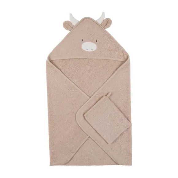 Noukie's F&O Badcape - 75 x 75 cm - Badstof - Beige