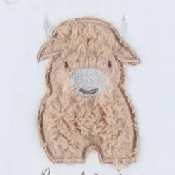 Noukie's F&O Pyjama Met Borduursel - 00 Mnd - Velours - Wit