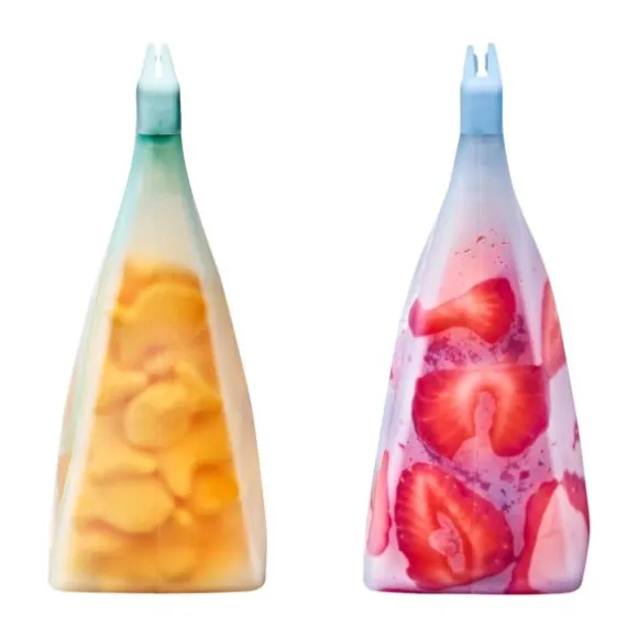 OXO Tot Bewaarzakken - 2 Pack - Silicone - Opal & Dusk