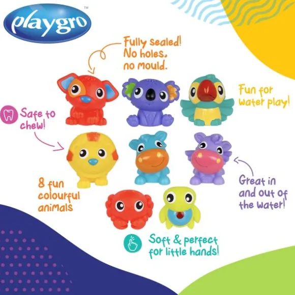 Playgro Badspeelgoed - First Fun Floaties - 8 Stuks