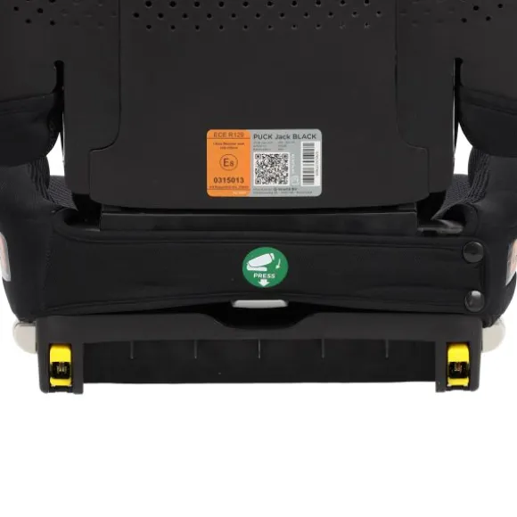 Puck Autostoel JACK-black Isofix Groep 2/3 (100-150 cm) Opvouwbaar + Slaapstand