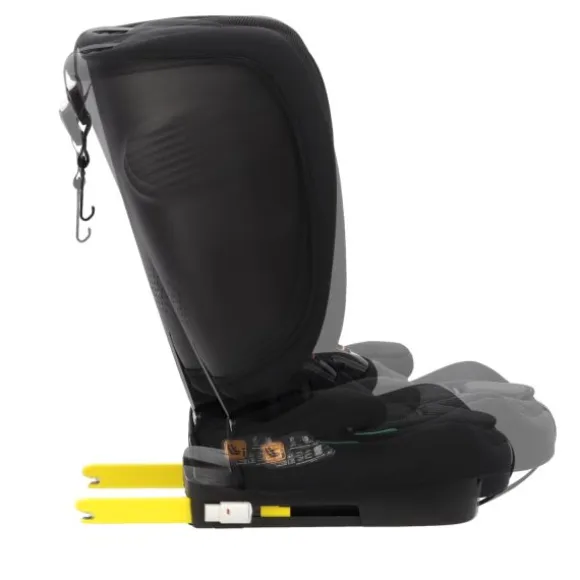 Puck autostoel JIM-black opvouwbaar Groep 1/2/3 (76-150 cm)