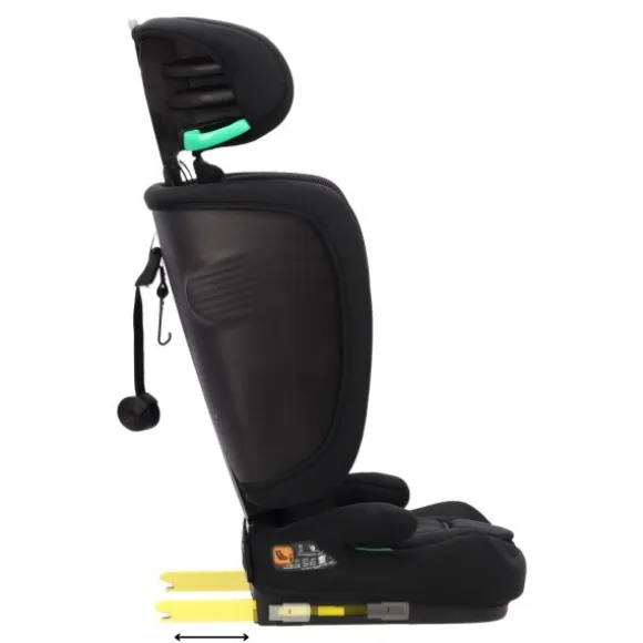 Puck autostoel JIM-black opvouwbaar Groep 1/2/3 (76-150 cm)