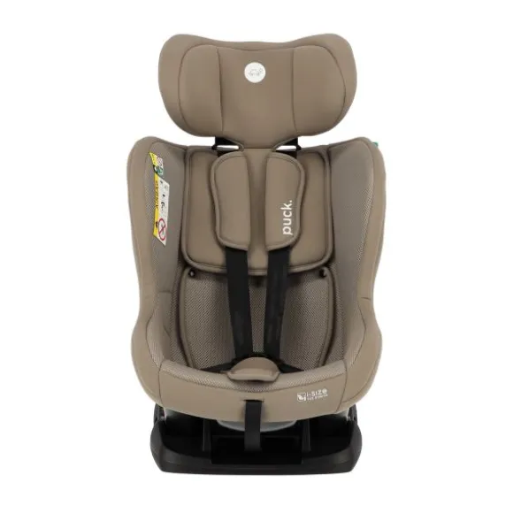 Puck autostoel Uno taupe (40-105cm) Gordelbevestiging