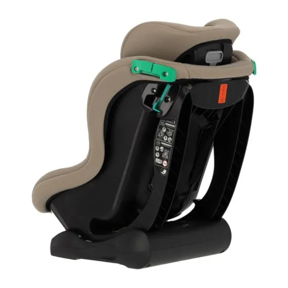 Puck autostoel Uno taupe (40-105cm) Gordelbevestiging