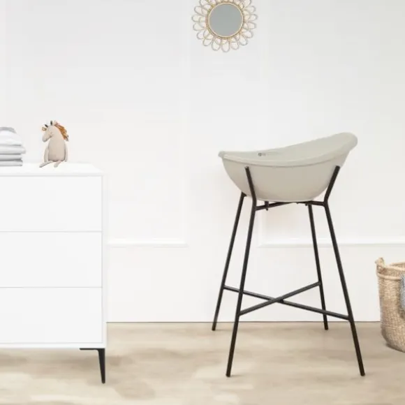 Puck Bad Inclusief Badzitje en Badstandaard - Oatmeal