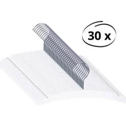 Puck Kledinghanger Kunststof Wit (15 stuks)
