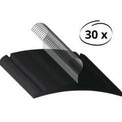 Puck Kledinghanger Metaal - Set van 6 - Zwart