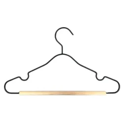 Puck Kledinghanger Metaal - Set van 6 - Zwart
