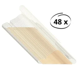 Puck Kledinghanger Metaal - Set van 6 - Zwart