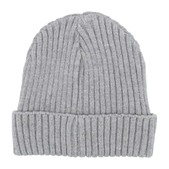 Puck Knit Muts - Light Grey Melange