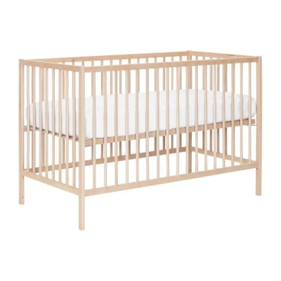 Puck Ledikant Raw Beuken Natural 60x120 cm