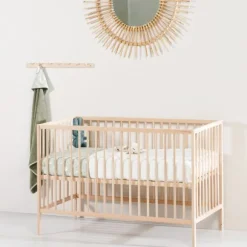 Puck Ledikant Raw Beuken Natural 60x120 cm