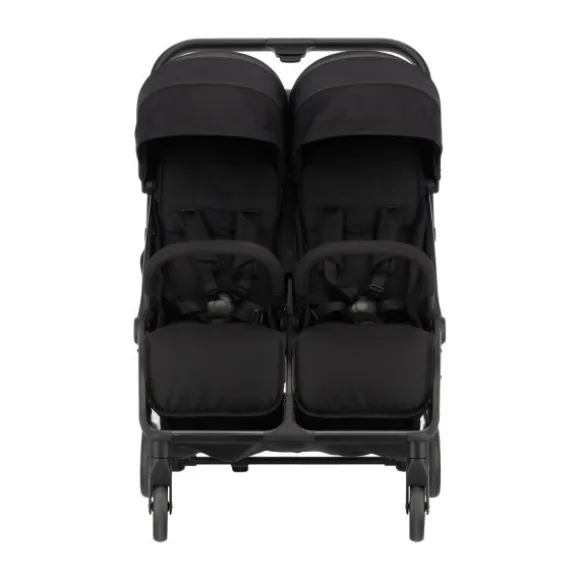 Puck tweeling compact buggy Nicky zwart