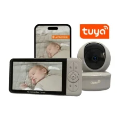 Qute Dualmode BeeldBabyfoon Q-Connection Smart Met Wifi-Tuya