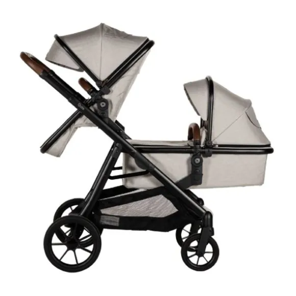 Qute Duo Kinderwagen Q-Twin Jeans Zwart