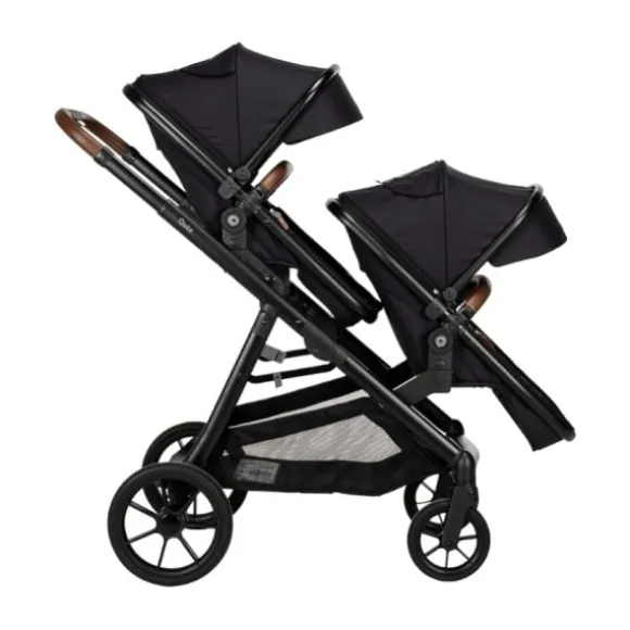 Qute Duo Kinderwagen Q-Twin Jeans Zwart