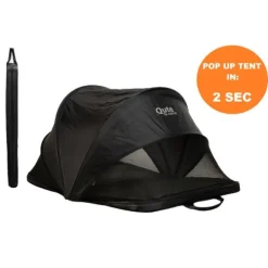 Qute Q-Camp Babytent - Travelcot Black / Desert