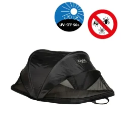 Qute Q-Camp Babytent - Travelcot Black / Desert