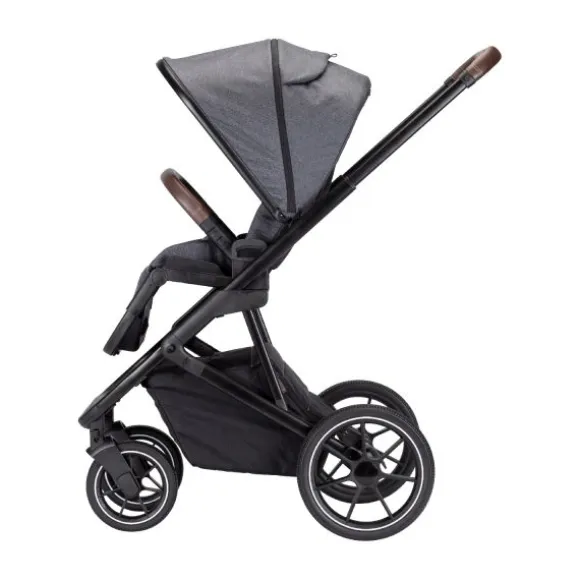 Qute Q-Rider Kinderwagen Zwart Frame/Steelblue