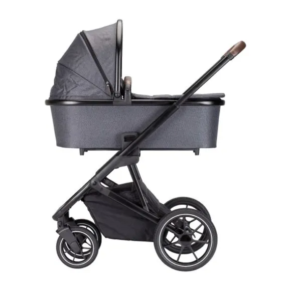 Qute Q-Rider Kinderwagen Zwart Frame/Steelblue