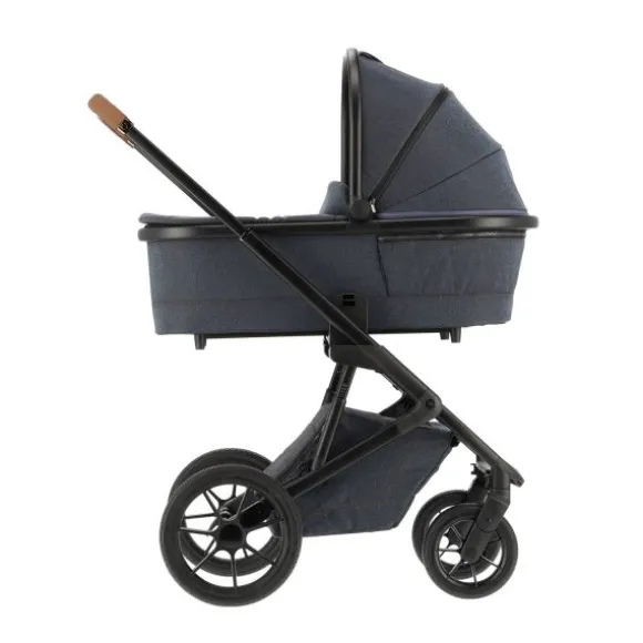 Qute Q-Rider Plus Kinderwagen - Denim Blue | Kidsriver Curve Autostoel - Black